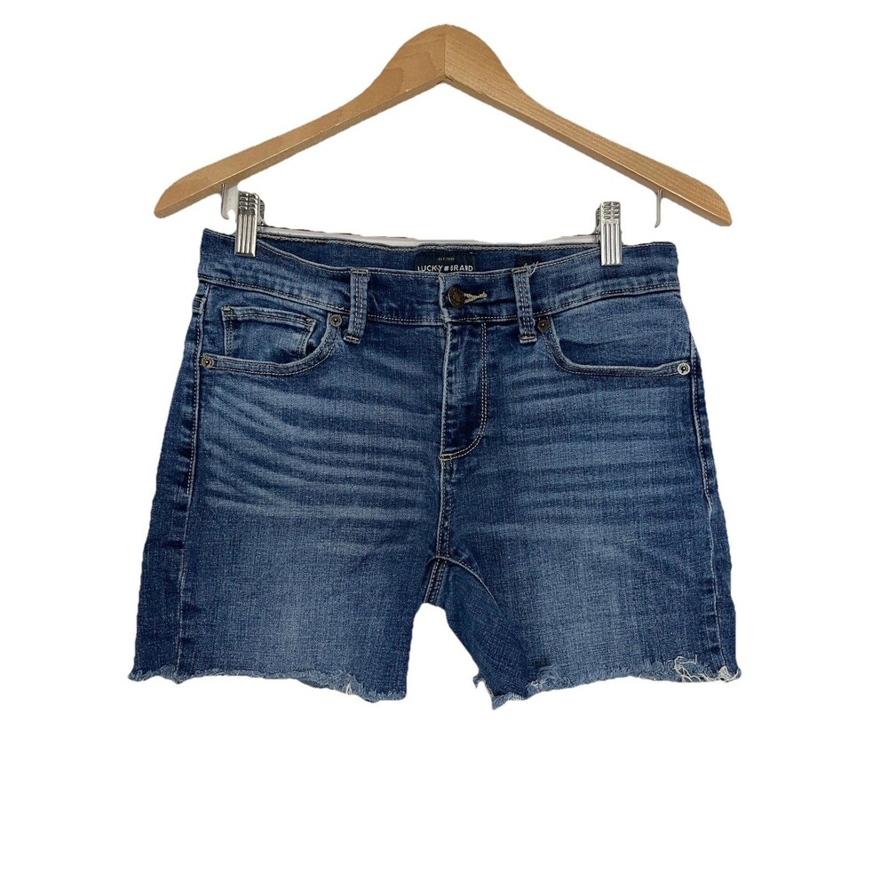 Lucky Brand The Bermuda Cut Denim blue Jean shorts Women's 4/27
